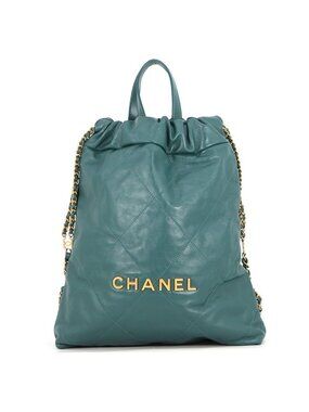 Chanel Backpack 22 Small Shiny Calfskin